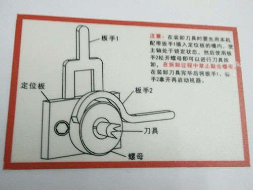 注意說明標識牌